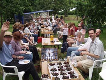 Lunch in the orchard