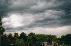 Storm hits the village